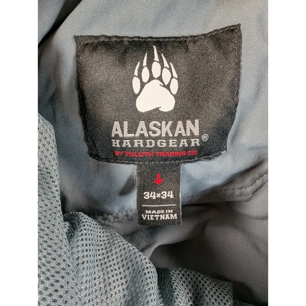 Alaskan Hardgear Duluth Trading Co Mens Gray Tactical Cargo Work Pants 34x34 BLE